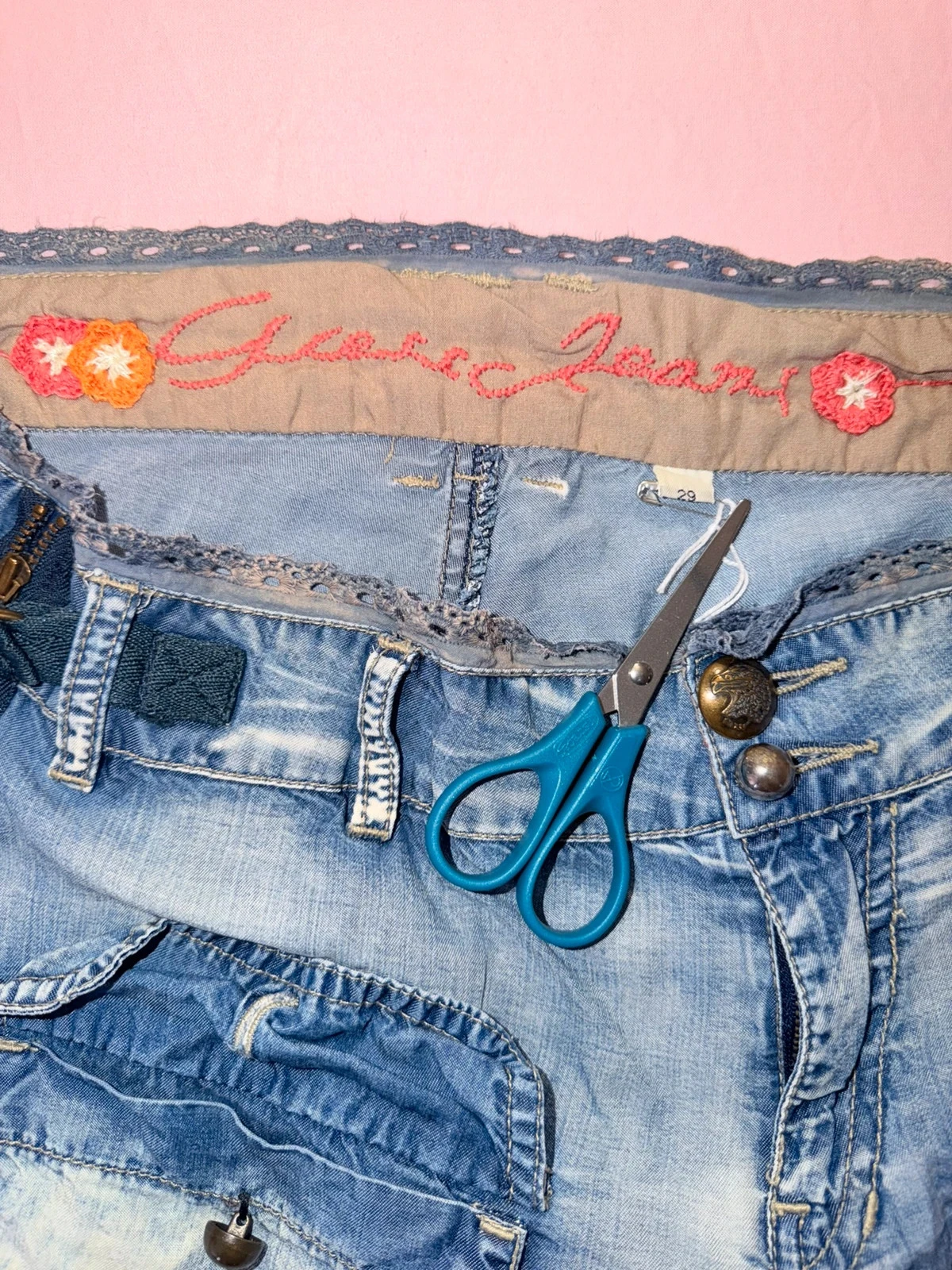 Short de verão feminino Guess jeans tamanho 29 – photo 7
